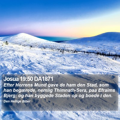 Josua 19:50 DA1871 Bible Verse Image