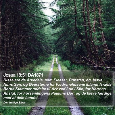 Josua 19:51 DA1871 Bible Verse Image