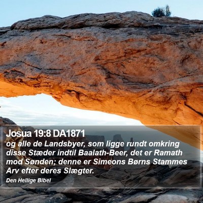 Josua 19:8 DA1871 Bible Verse Image