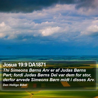 Josua 19:9 DA1871 Bible Verse Image