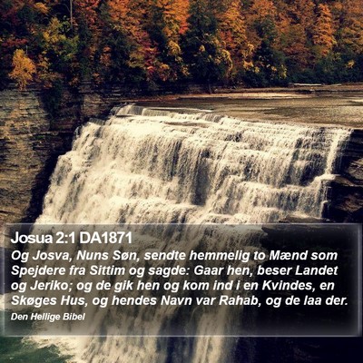Josua 2:1 DA1871 Bible Verse Image