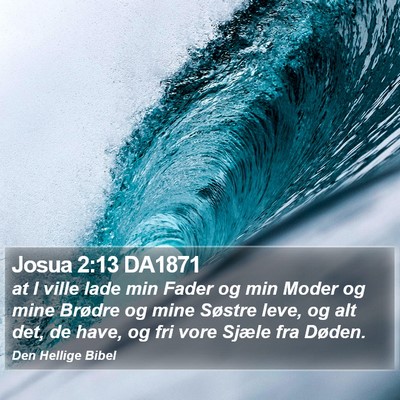 Josua 2:13 DA1871 Bible Verse Image