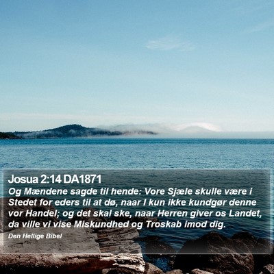 Josua 2:14 DA1871 Bible Verse Image