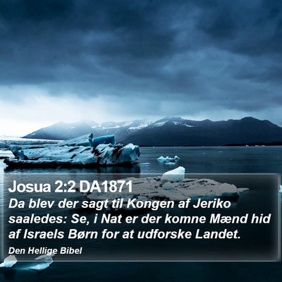 Josua 2:2 DA1871 Bible Verse Image