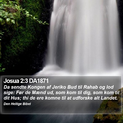 Josua 2:3 DA1871 Bible Verse Image