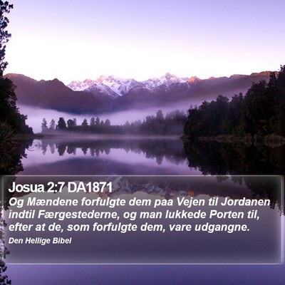 Josua 2:7 DA1871 Bible Verse Image