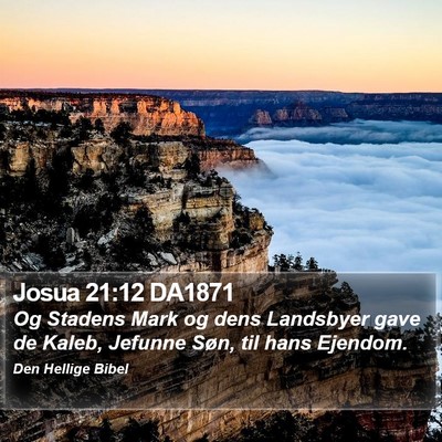 Josua 21:12 DA1871 Bible Verse Image