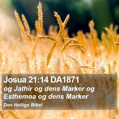 Josua 21:14 DA1871 Bible Verse Image