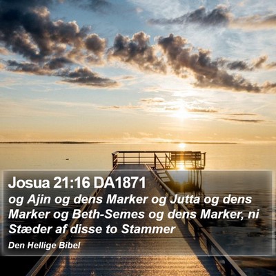 Josua 21:16 DA1871 Bible Verse Image