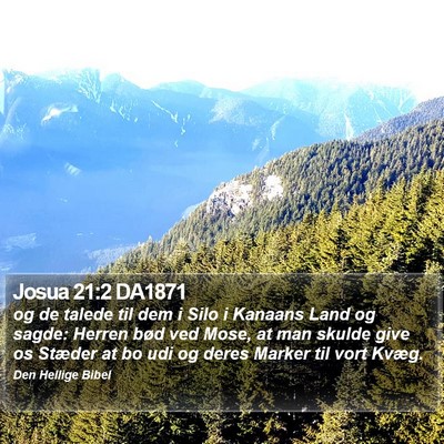 Josua 21:2 DA1871 Bible Verse Image