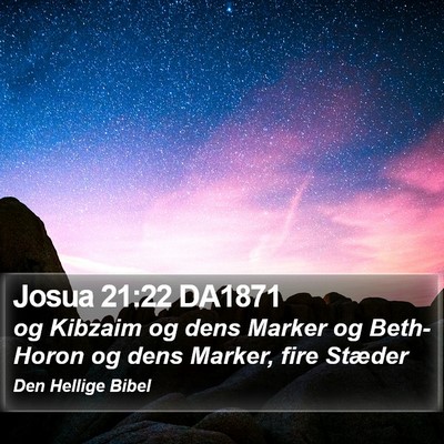 Josua 21:22 DA1871 Bible Verse Image