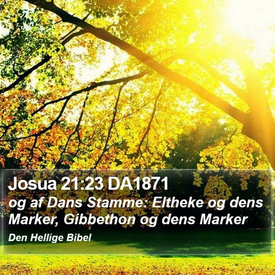 Josua 21:23 DA1871 Bible Verse Image