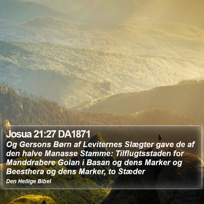 Josua 21:27 DA1871 Bible Verse Image