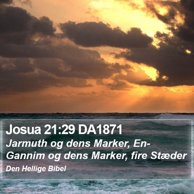 Josua 21:29 DA1871 Bible Verse Image