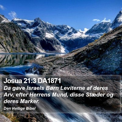 Josua 21:3 DA1871 Bible Verse Image