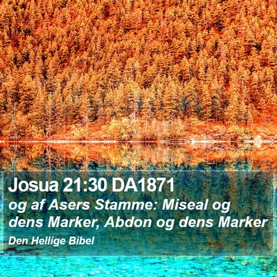 Josua 21:30 DA1871 Bible Verse Image