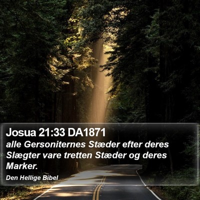 Josua 21:33 DA1871 Bible Verse Image