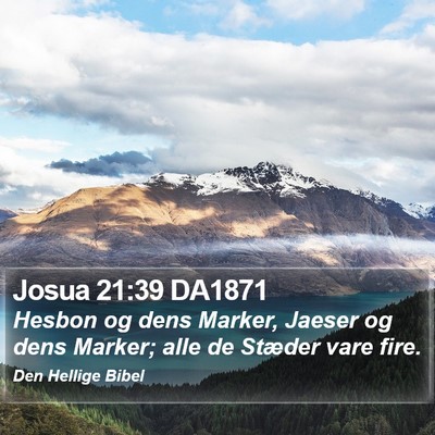Josua 21:39 DA1871 Bible Verse Image
