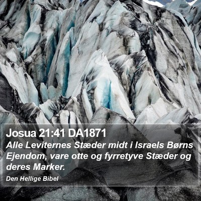 Josua 21:41 DA1871 Bible Verse Image