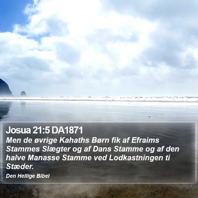Josua 21:5 DA1871 Bible Verse Image