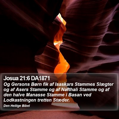 Josua 21:6 DA1871 Bible Verse Image