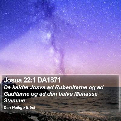 Josua 22:1 DA1871 Bible Verse Image