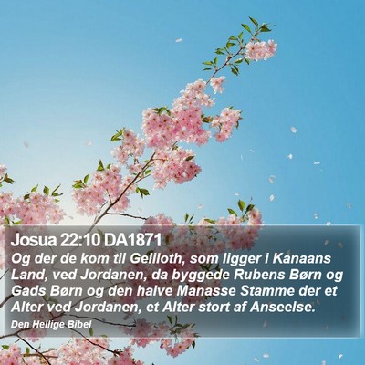 Josua 22:10 DA1871 Bible Verse Image