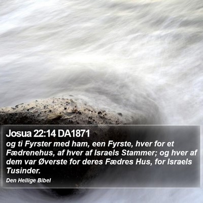 Josua 22:14 DA1871 Bible Verse Image
