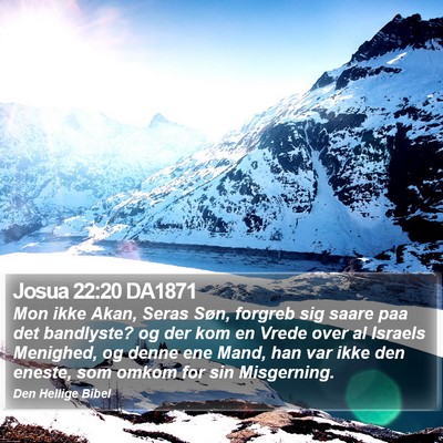 Josua 22:20 DA1871 Bible Verse Image