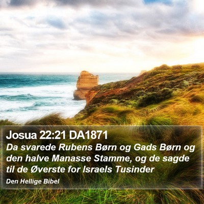 Josua 22:21 DA1871 Bible Verse Image