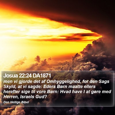 Josua 22:24 DA1871 Bible Verse Image