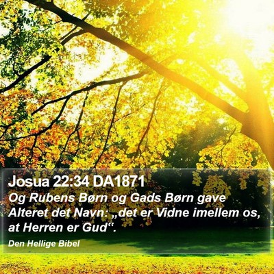 Josua 22:34 DA1871 Bible Verse Image