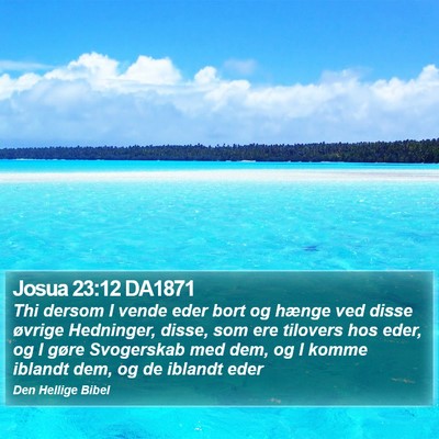 Josua 23:12 DA1871 Bible Verse Image