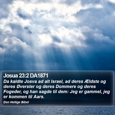 Josua 23:2 DA1871 Bible Verse Image