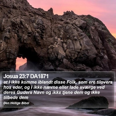 Josua 23:7 DA1871 Bible Verse Image