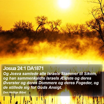 Josua 24:1 DA1871 Bible Verse Image