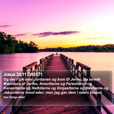 Josua 24:11 DA1871 Bible Verse Image