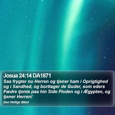 Josua 24:14 DA1871 Bible Verse Image