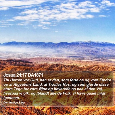 Josua 24:17 DA1871 Bible Verse Image