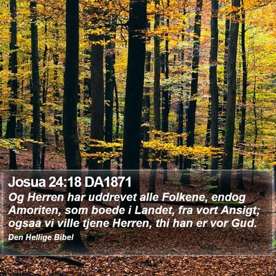Josua 24:18 DA1871 Bible Verse Image
