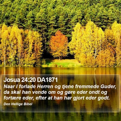 Josua 24:20 DA1871 Bible Verse Image