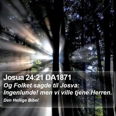 Josua 24:21 DA1871 Bible Verse Image