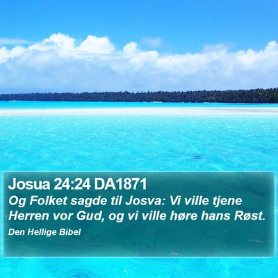 Josua 24:24 DA1871 Bible Verse Image