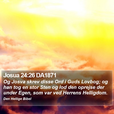 Josua 24:26 DA1871 Bible Verse Image