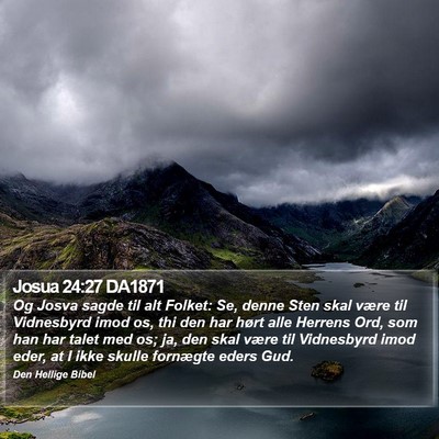 Josua 24:27 DA1871 Bible Verse Image