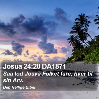 Josua 24:28 DA1871 Bible Verse Image