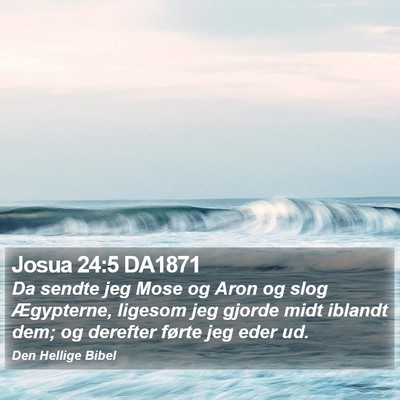 Josua 24:5 DA1871 Bible Verse Image