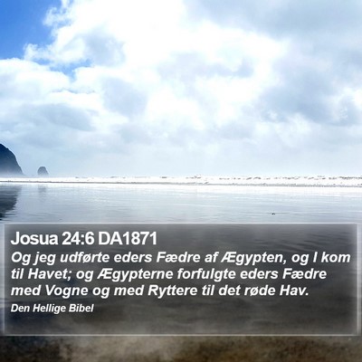 Josua 24:6 DA1871 Bible Verse Image
