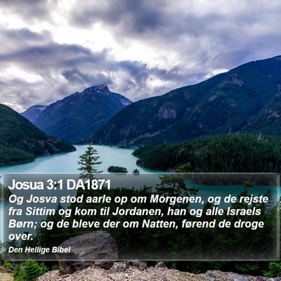 Josua 3:1 DA1871 Bible Verse Image
