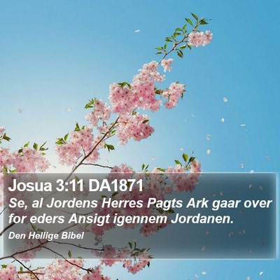 Josua 3:11 DA1871 Bible Verse Image